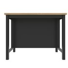 Ilha Cozinha 2 Prateleiras 90,5x120x80cm Denver  Preto