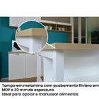 Ilha Cozinha Ditália 2 Prateleiras Branco Cd-1019