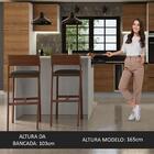 Ilha De Cozinha Com Bancada E Balcão 120 Cm Branco/rustic Ste