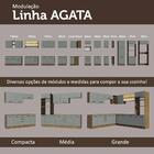 Ilha De Cozinha Com Bancada E Balcão 120 Cm Rustic/cinza Agat