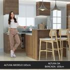 Ilha De Cozinha Com Bancada E Balcão 120 Cm Rustic Glamy Made