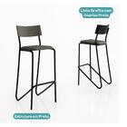 Ilha De Cozinha Milla E Banquetas Carraro Nogal Preto