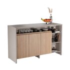 Ilha Gourmet 160cm 3 Portas Tampo Pintura Uv Itatiaia Fendi/c