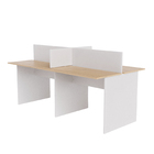 Ilha Para Escritório 4 Lugares 180x120cm Legno Salinas Com Br