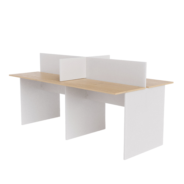 Ilha Para Escritório 4 Lugares 180x120cm Legno Salinas Com Br