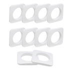 Ilhós Quadrado Branco 28mm 10 peças