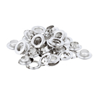 Ilhós Zero com Arruela para Lonas 20x2mm Aço Prata 20 peças