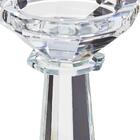 Illusion Castiçal De Cristal Decorativo Transp 9x8x8cm