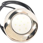 Iluminação Refletor Led Piscina Monocromático 9w Inox 125mm -