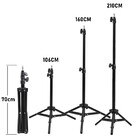 Iluminador Ring Light 26 Cm Usb Com Tripé 2,10 Metros + Tripé