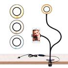 Iluminador Ring Light Suporte Para Mesa Articulado Com Contro