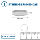 Ima De Neodimio / Super Forte / 12 5mm X 2mm  Kit Com 20 Peças