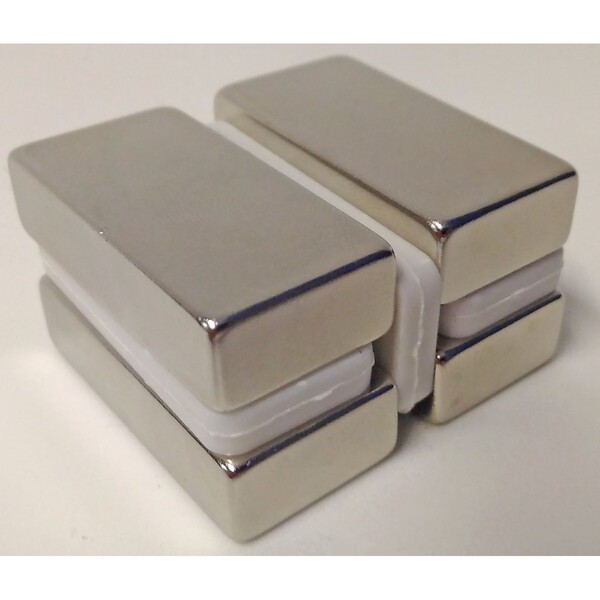 Top Magnesy Magneti Al Neodimio Set Da 5 Pezzi 40x10x5 Mm N38 - Foto 6