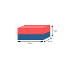 Imã Neodímio 10x10x3 mm 50 Unidades