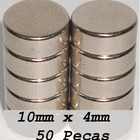 Imas De Neodímio / Super Forte 10mm X 4mm   10 Peças