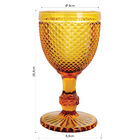 Imperial Taça Água 16x9x9cm 300ml Vidro Âmbar 6 Peças