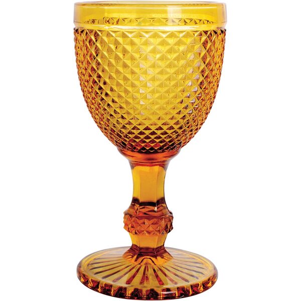 Imperial Taça Água 16x9x9cm 300ml Vidro Âmbar 6 Peças