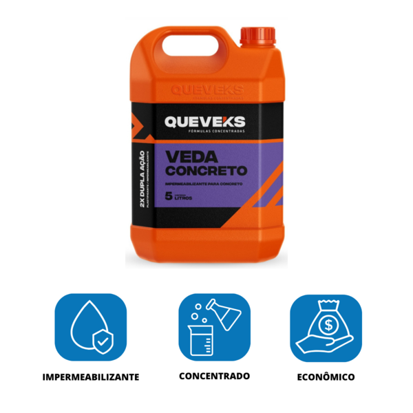 Impermeabilizante Concreto E Argamassa Veda Concreto Queveks