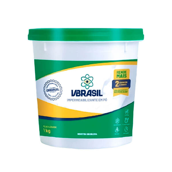 Impermeabilizante Em Pó Original Vbrasil Nanotecnológico 1kg