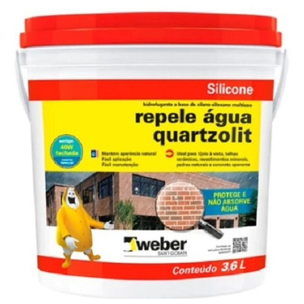 Impermeabilizante Pedras, Concreto - Repele Água 3,6l