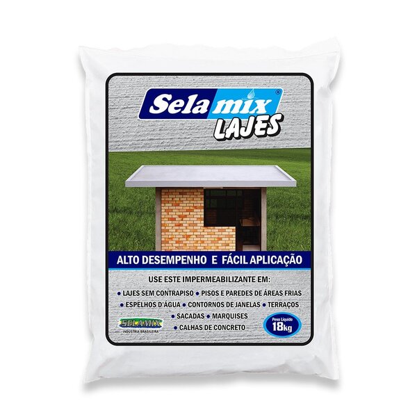 Impermeabilizante Selamix Lajes Cinza 18kg