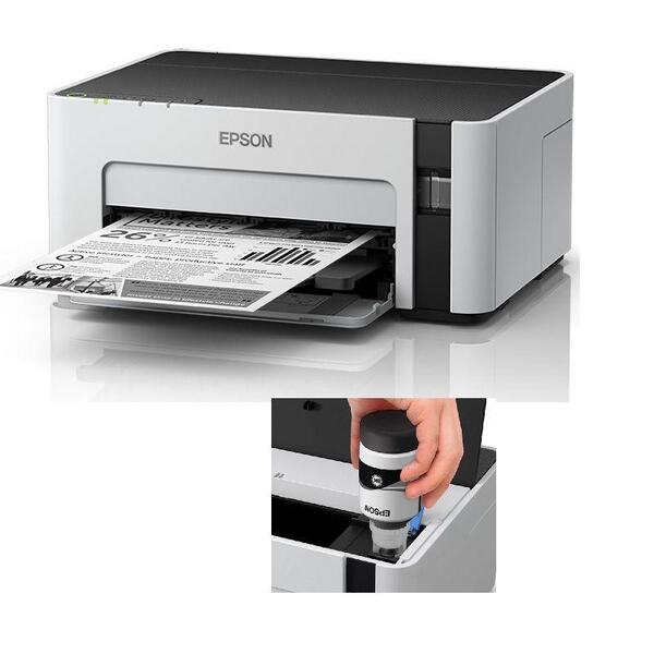 Impressora Epson Ecotank M1120 Mono Wi-fi Direct C11cg96302 B