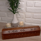 Incensário Box Triplo Madeira Baú Grande