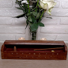 Incensário Box Triplo Madeira Baú Grande