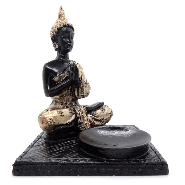 Incensário Buda Tibetano Porta Incenso Buda Tibetano 13cm