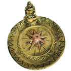 Incensário Budinha Estrela 13016 Ouro