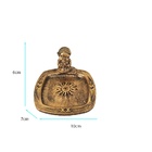 Incensário Budinha Quadrado 13059 Ouro