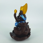 Incensário Cascata Deus Ganesha Fumaça Azul