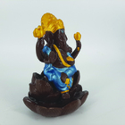 Incensário Cascata Deus Ganesha Fumaça Azul