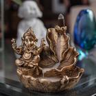 Incensário Cascata Ganesha Dourado