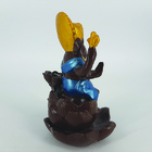 Incensário Cascata Ganesha Na Flor De Lótus Chocolate
