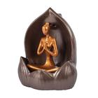 Incensário Cascata Yoga Na Flor De Lótus