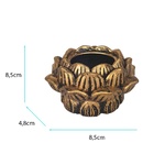 Incensário Castiçal Flor De Lótus Com Base 13057