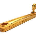 Incensário Egípcio Rei Faraó Vareta Cone Porta Incenso Gold