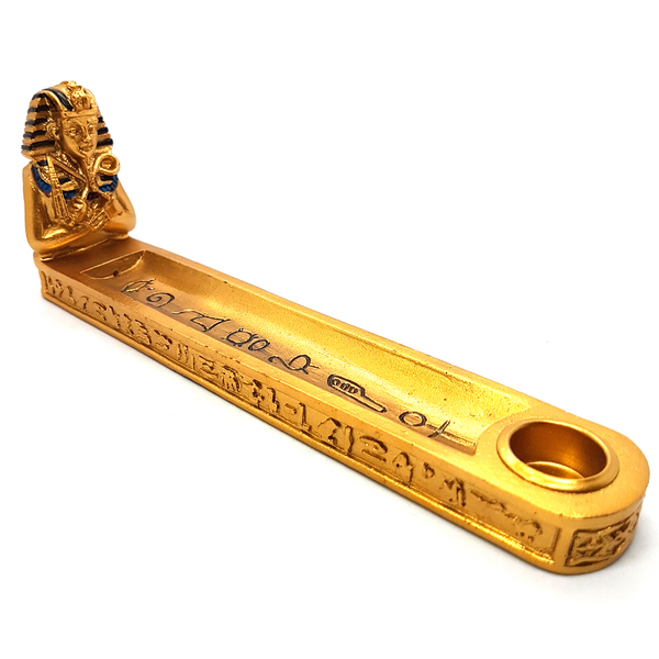 Incensário Egípcio Tumba Faraó Vareta Cone Porta Incenso Gd