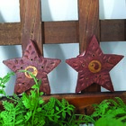 Incensário Indiano Madeira Estrela 5 Pontas 2 Unid