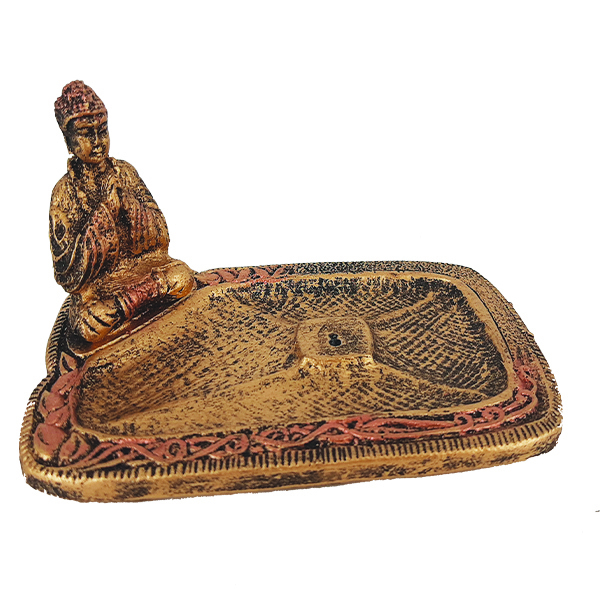 Incensário Pratinho Buda + Incenso Massala Nag Champa Satya 1