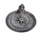 Incensário Pratinho Budinha Estrela 13016 Prata