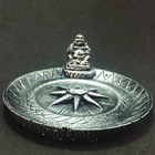 Incensário Pratinho Budinha Estrela 13016 Prata