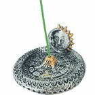 Incensário Pratinho Sol E Lua Prateado