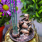 Incensário Queima 3 Incensos Buda Alegre 13099