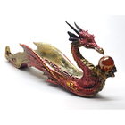 Incensário Vareta Dragão Celestial Com Bola De Cristal 31cm V