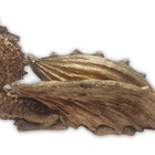 Incensário Vareta Dragão Dourado Em Resina 25cm