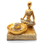 Incensário Vareta Yogue Brilhante Meditando Orando 7cm Model:b