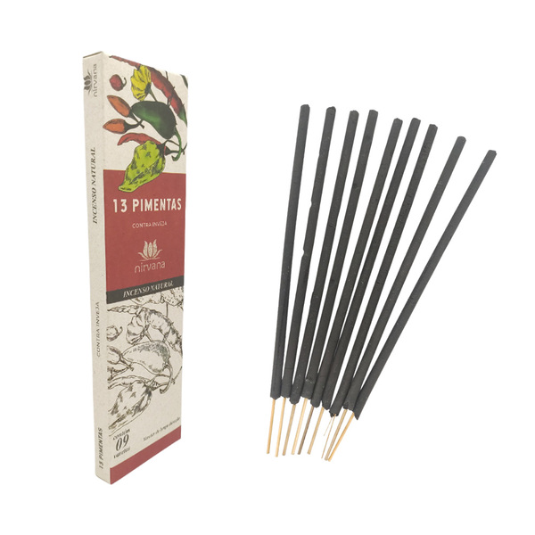 Incenso Natural Nirvana - 9 Varetas 13 Pimentas