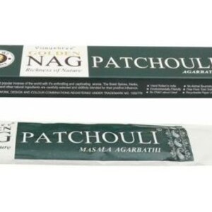 Golden Nag Patchouli természetes prémium füstölő - Katmandu Nepáli Bolt